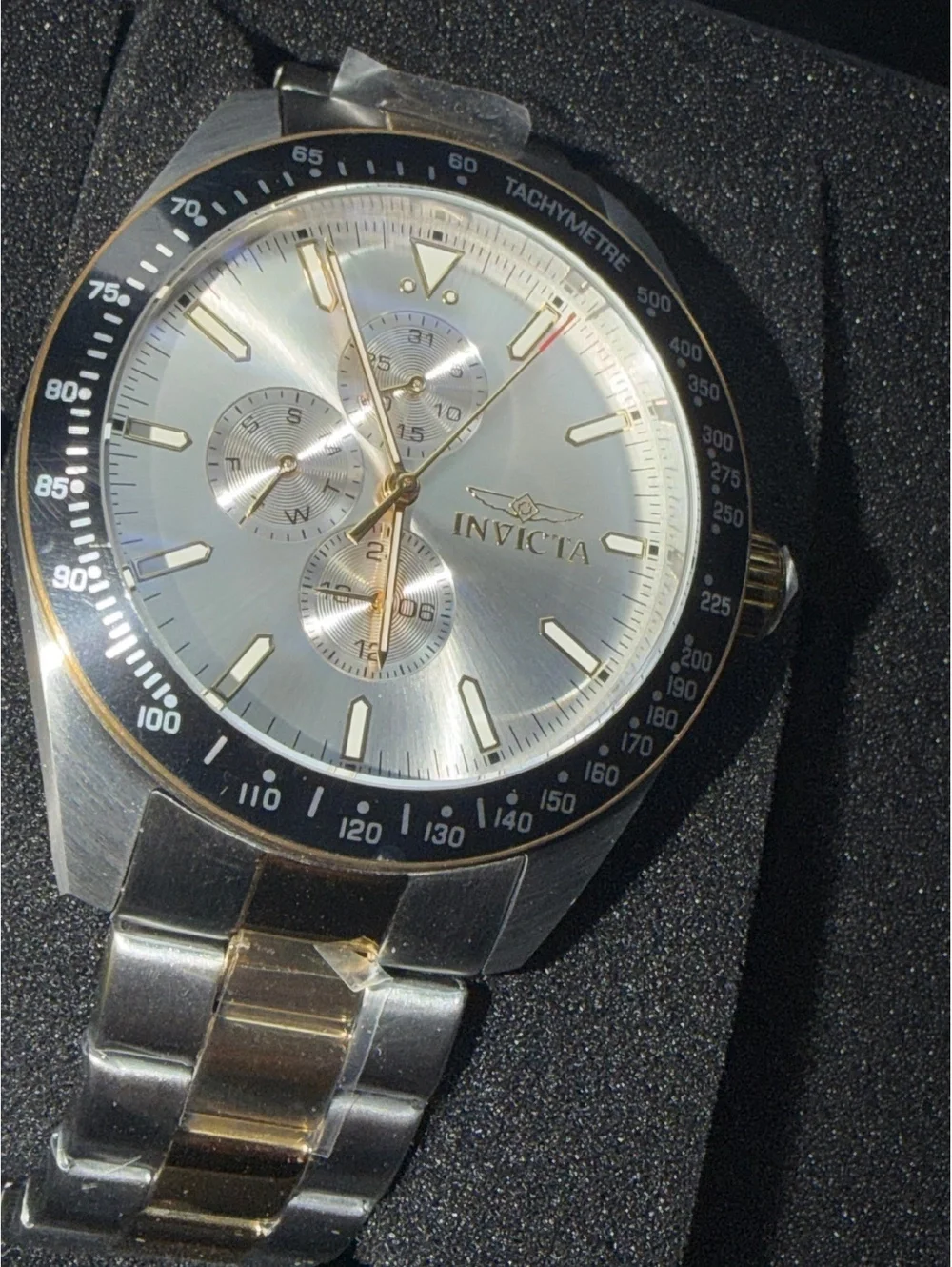 $249 Invicta Men's AVIATOR QUARTZ 45mm Tachymeter Chronograph Watch